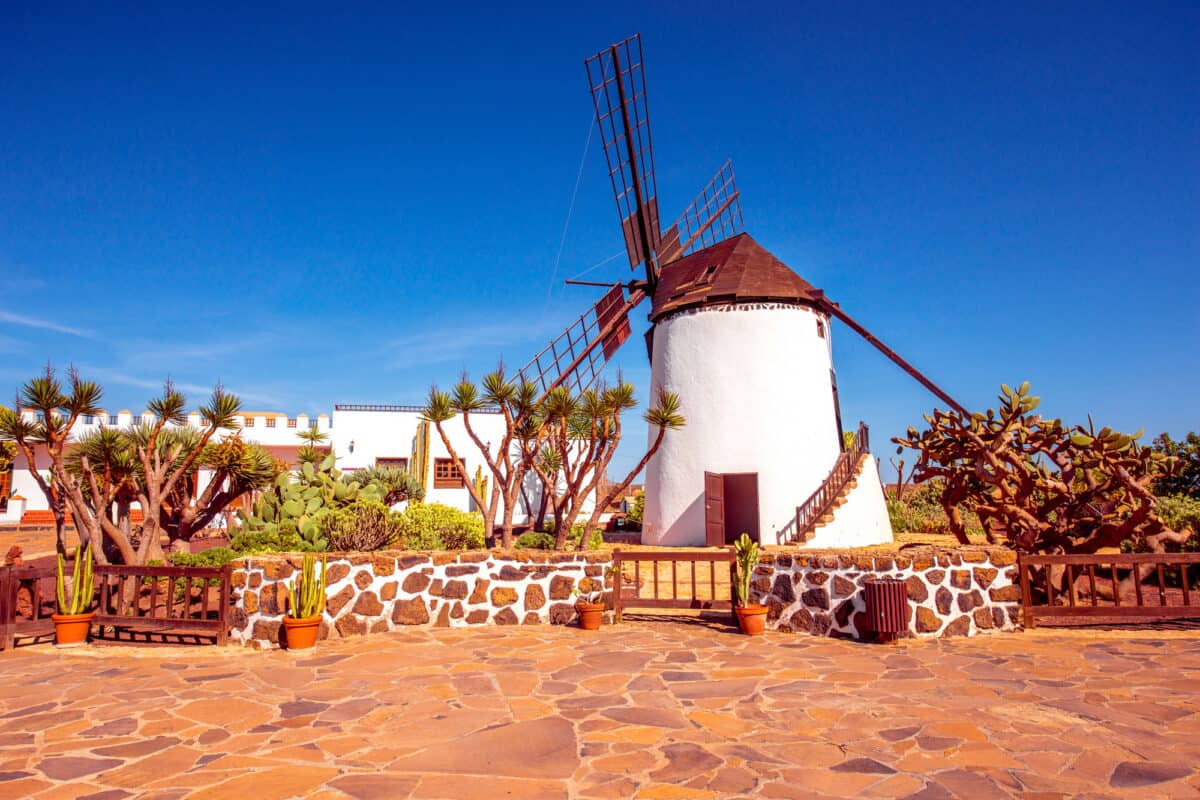 Windmill on Fuerteventura island